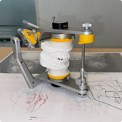 咬合器へのマウントの画像